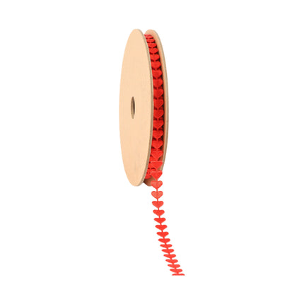 1/4" Ultra Sonic Trim | Red Running Hearts | 10 Yard Roll LaRibbons and Crafts