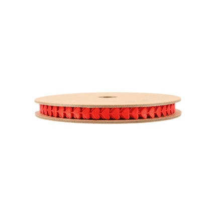 1/4" Ultra Sonic Trim | Red Running Hearts | 10 Yard Roll LaRibbons and Crafts