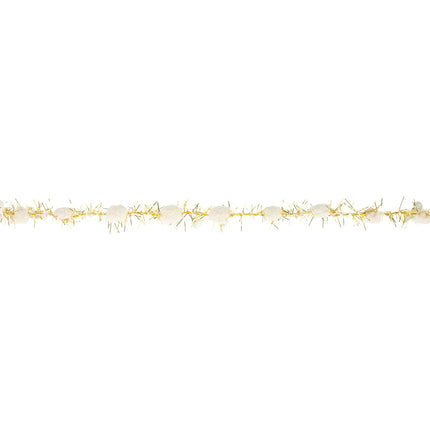 3/8" Tinsel Pom-Pom | Ivory | 10 Yard Roll LaRibbons and Crafts