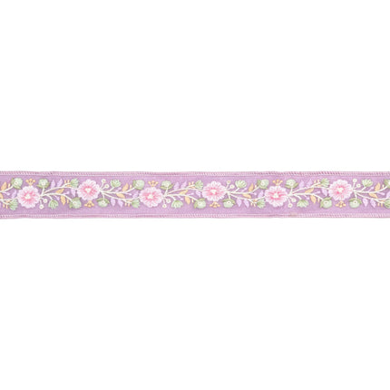 1 1/2" Wired Dupioni Ribbon | Lavender Flower Trim | 5 Yard Roll LaRibbons and Crafts