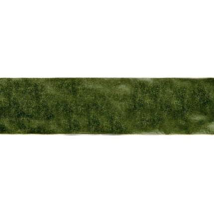 6" Wired Deluxe Reversible Velvet Ribbon | Forest Green | 10 Yard Ribbon LA Ribbons Wholesale