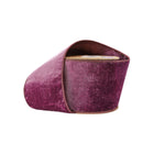 Wired premium purple velvet ribbon (with purple metallic dupioni backing) on a spool, ideal for crafting holiday wreath.