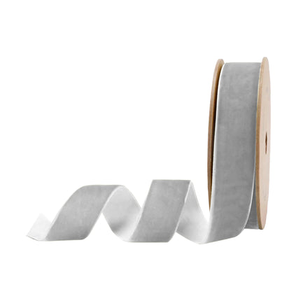 Premium Velvet Ribbon in Red/White/Blue/Gray | 4 Rolls |40 Yards