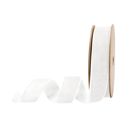 Premium Velvet Ribbon in Red/White/Blue/Gray | 4 Rolls |40 Yards