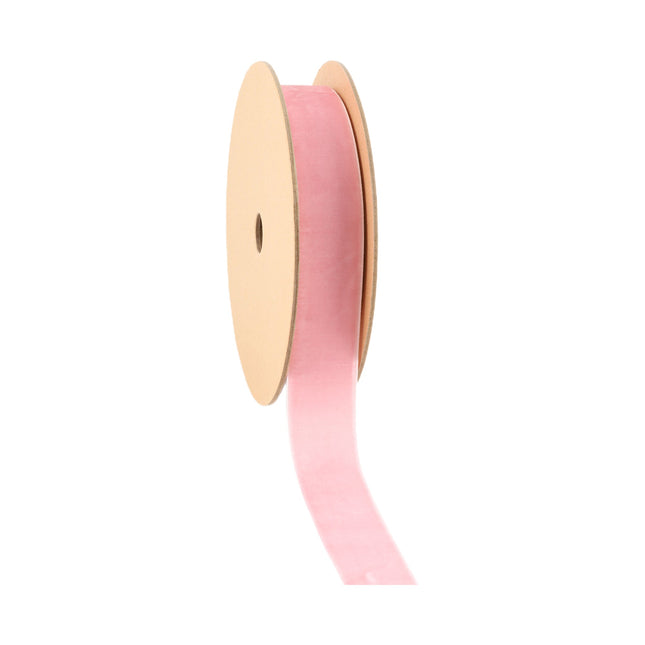 1" Velvet Ribbon | Pink | 10 Yard Roll LaRibbons and Crafts