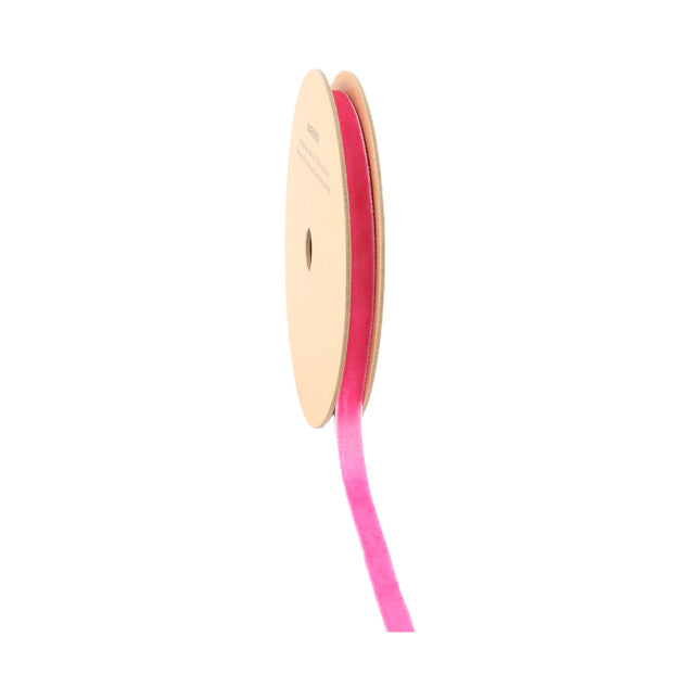 3/8" Velvet Ribbon | Shocking Pink | 10 Yard Roll LaRibbons and Crafts