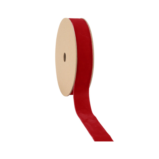 1" Velvet Ribbon | Scarlet | 10 Yard Roll LaRibbons and Crafts