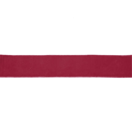 1" magenta red velvet ribbon, perfect for creating custom bow ties for formal events and accenting pet collar accessories.