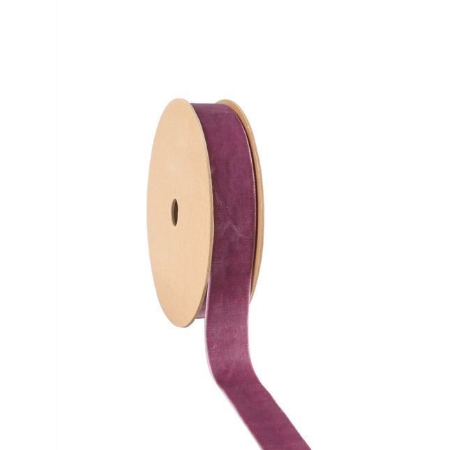 1" Velvet Ribbon | Plum | 10 Yard Roll LaRibbons and Crafts
