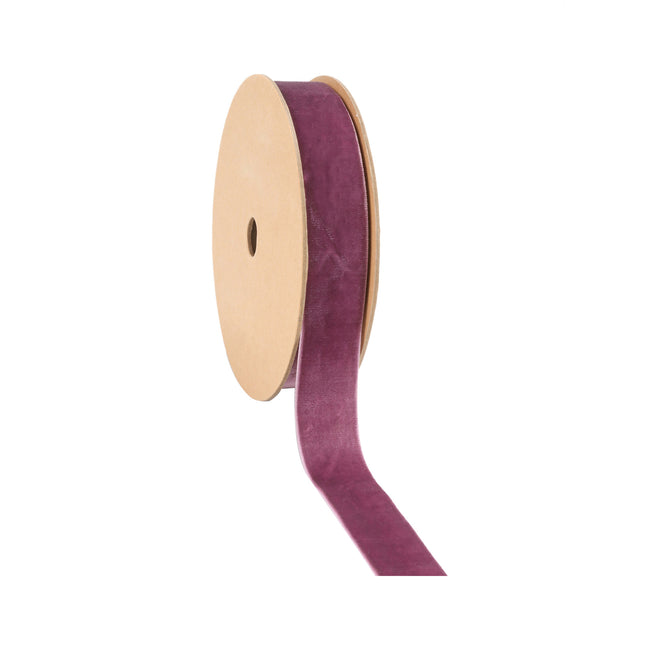 1" Velvet Ribbon | Plum | 10 Yard Roll LaRibbons and Crafts