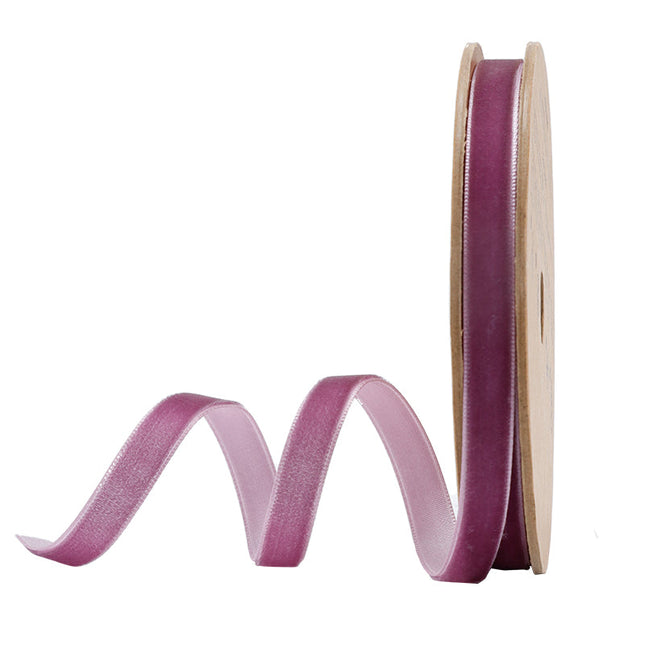 3/8" Velvet Ribbon | Plum | 10 Yard Roll LaRibbons and Crafts