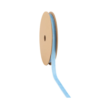 3/8" Velvet Ribbon | French Blue | 10 Yard Roll