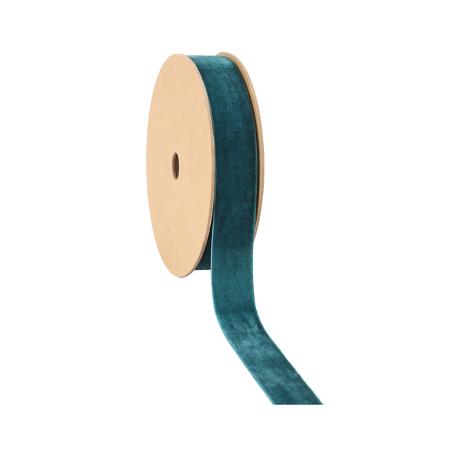 1" Velvet Ribbon | Peacock | 10 Yard Roll LaRibbons and Crafts