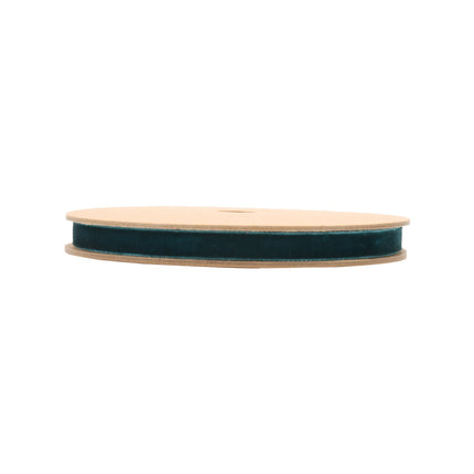 3/8" Velvet Ribbon | Peacock | 10 Yard Roll LaRibbons and Crafts
