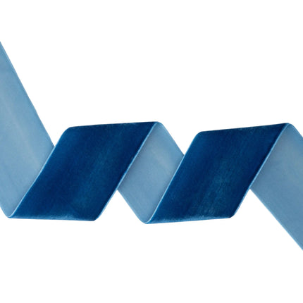Premium royal blue unwired velvet ribbon, 2 1/2" wide, lightweight trim for DIY wreath and gift projects