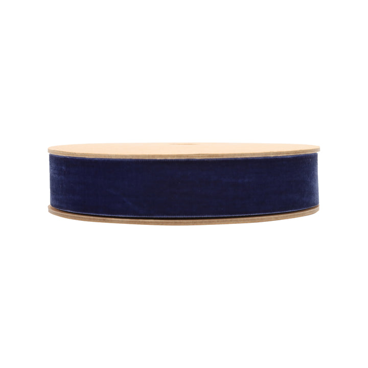 1" Velvet Ribbon | Navel |10 Yard Roll