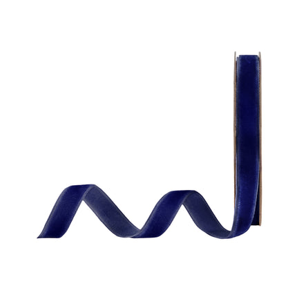 Deep Navy Blue American Flag Wired Ribbon with Premium Velvet Ribbon in Red/White/Blue/Gray |5 Rolls |50 Yards