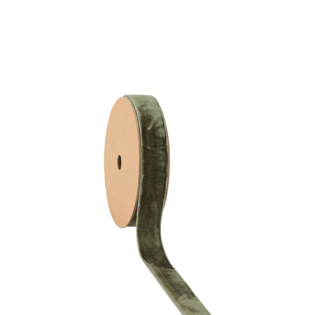 1" Velvet Ribbon | Olive | 10 Yard Roll LaRibbons and Crafts