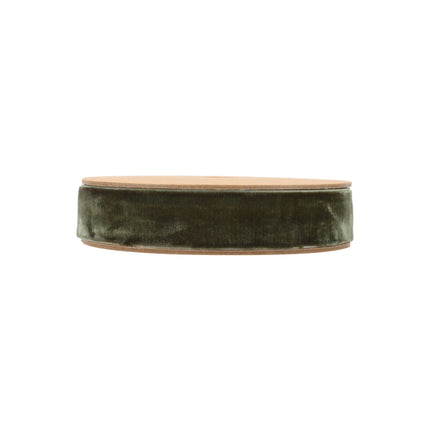 1" Velvet Ribbon | Olive | 10 Yard Roll LaRibbons and Crafts