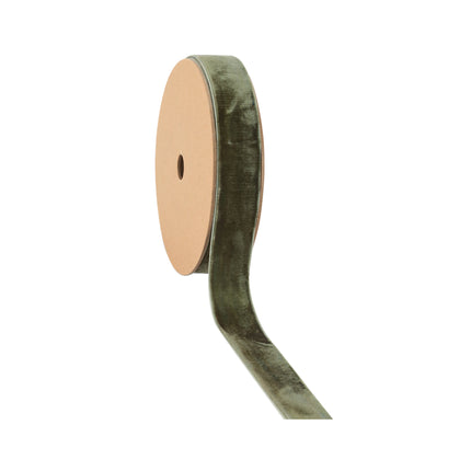 1" Velvet Ribbon | Olive | 10 Yard Roll LaRibbons and Crafts