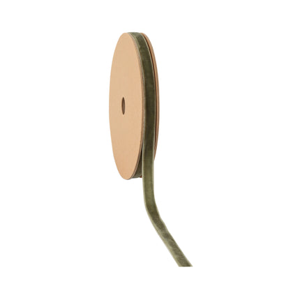 3/8" Velvet Ribbon | Olive | 10 Yard Roll LaRibbons and Crafts