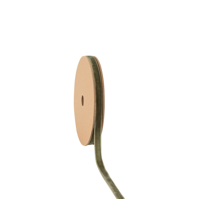 3/8" Velvet Ribbon | Olive | 10 Yard Roll LaRibbons and Crafts