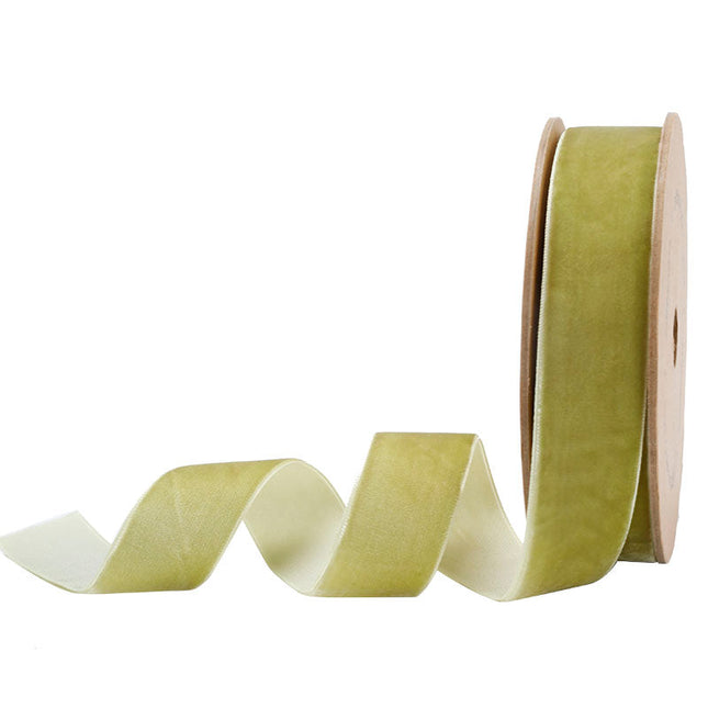 1" Velvet Ribbon | Bayleaf | 10 Yard Roll LaRibbons and Crafts