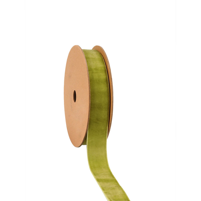 1" Velvet Ribbon | Bayleaf | 10 Yard Roll LaRibbons and Crafts