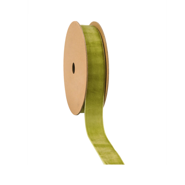 1" Velvet Ribbon | Bayleaf | 10 Yard Roll LaRibbons and Crafts