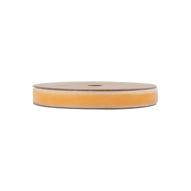 3/8" Velvet Ribbon | Gold | 10 Yard Roll LaRibbons Wholesale