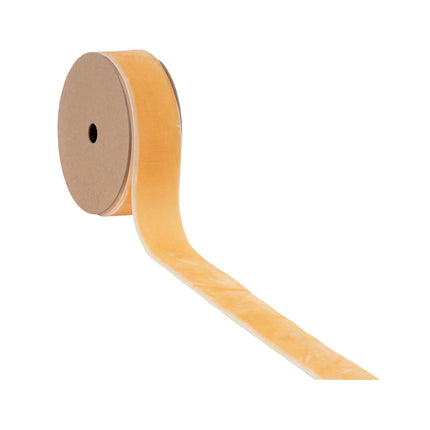 1" Velvet Ribbon | Gold | 10 Yard Roll LaRibbons Wholesale