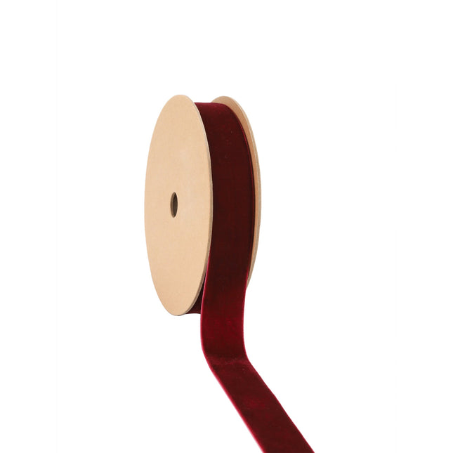 1" Velvet Ribbon | Bordeaux | 10 Yard Roll LaRibbons and Crafts