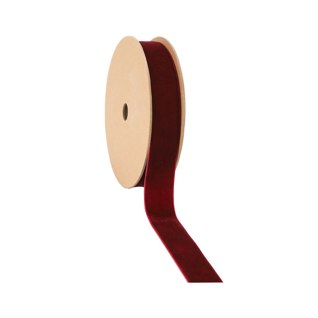 1" Velvet Ribbon | Bordeaux | 10 Yard Roll LaRibbons and Crafts