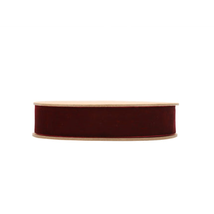 1" Velvet Ribbon | Bordeaux | 10 Yard Roll LaRibbons and Crafts