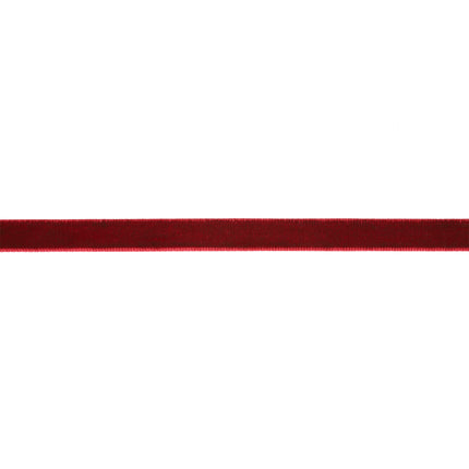 3/8" Velvet Ribbon | Bordeaux | 10 Yard Roll