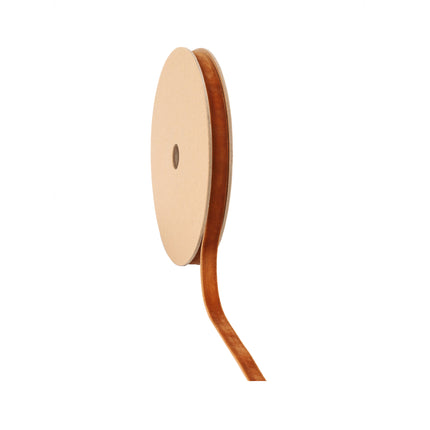 3/8" Velvet Ribbon | Cognac| 10 Yard Roll LaRibbons and Crafts