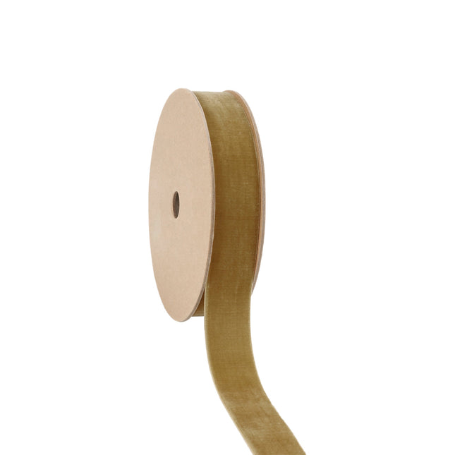 1" Velvet Ribbon | Mushroom | 10 Yard Roll LaRibbons and Crafts