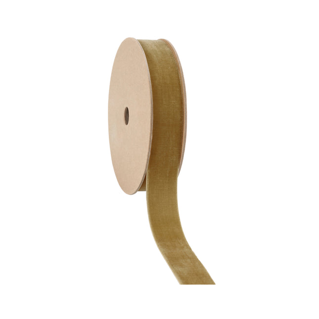 1" Velvet Ribbon | Mushroom | 10 Yard Roll LaRibbons and Crafts