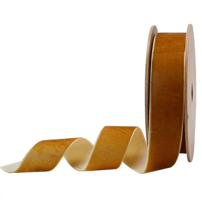 1" Velvet Ribbon | Mushroom | 10 Yard Roll LaRibbons and Crafts