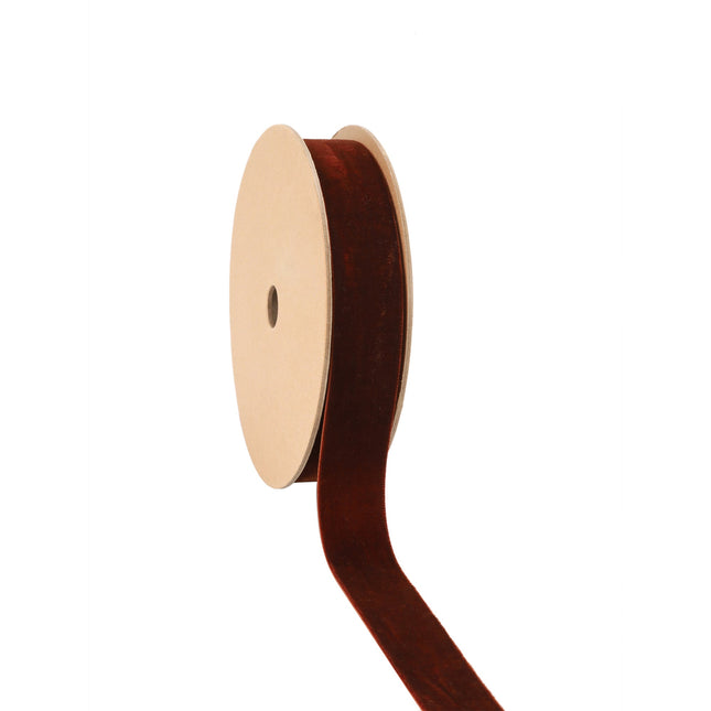 1" Velvet Ribbon | Gingerbread | 10 Yard Roll LaRibbons and Crafts
