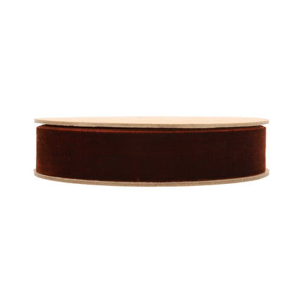 1" Velvet Ribbon | Gingerbread | 10 Yard Roll LaRibbons and Crafts