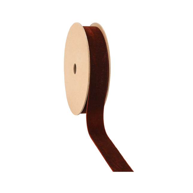 1" Velvet Ribbon | Gingerbread | 10 Yard Roll LaRibbons and Crafts