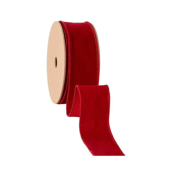 1 1/2" Wired Velvet Ribbon | Magenta | 10 Yard Roll LaRibbons and Crafts
