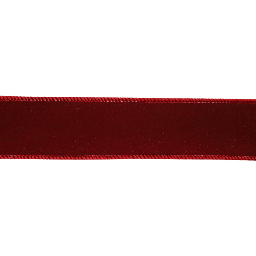 1 1/2" Wired Velvet Ribbon | Bordeaux | 10 Yard Roll LaRibbons and Crafts
