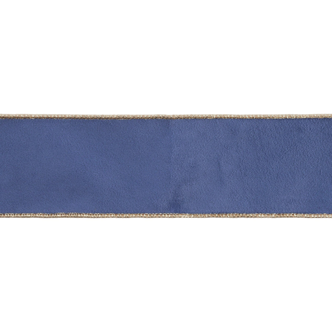 blue velvet ribbon