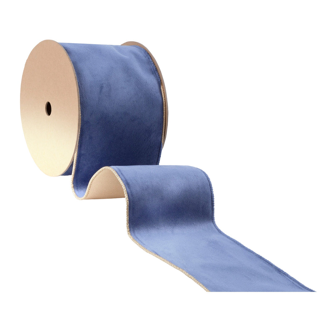 blue velvet ribbon