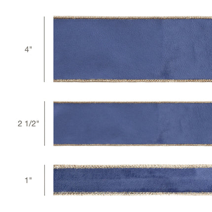 blue velvet ribbon