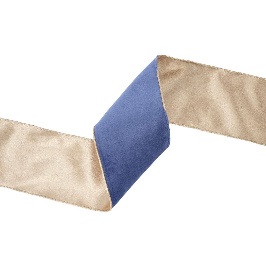 blue velvet ribbon