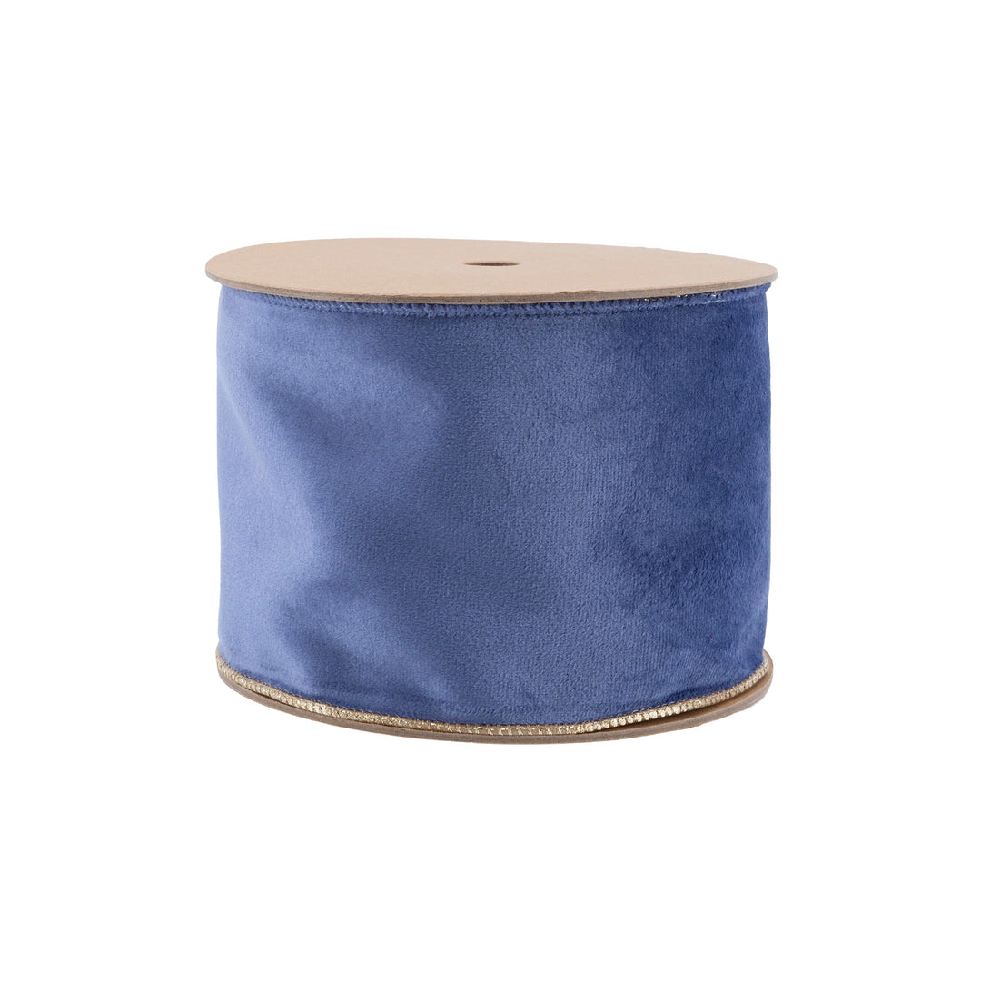 blue velvet ribbon