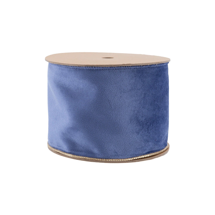 blue velvet ribbon